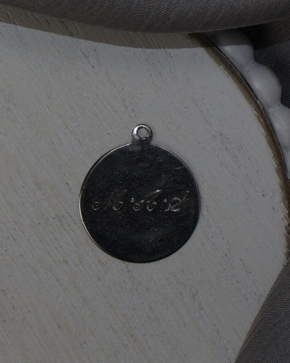 Vintage Sterling “ M.A.S” Charm 2.8G / 1in